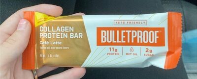 Cafe Latte Flavored Collagen Protein Bar, Cafe Latte