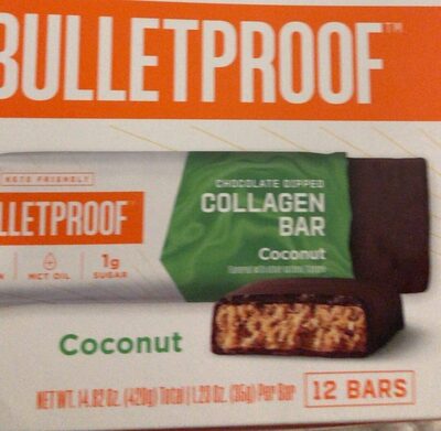 Coconut Chocolate Dipped Collagen Bars, Coconut