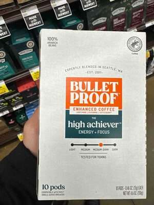 Medium-Dark Roast The High Achiever 100% Arabica Coffee Pods, The High Achiever