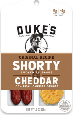 Original Recipe Smoked Shorty Sausages & Cheddar Cheese Crisps, Original Recipe & Cheddar