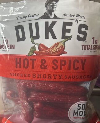 Hot & Spicy Smoked Shorty Sausages, Hot & Spicy