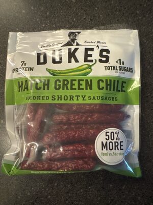 Hatch Green Chile Smoked Shorty Sausages, Hatch Green Chile