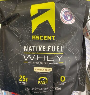Vanilla Bean Flavored Whey Protein Powder Blend, Vanilla Bean