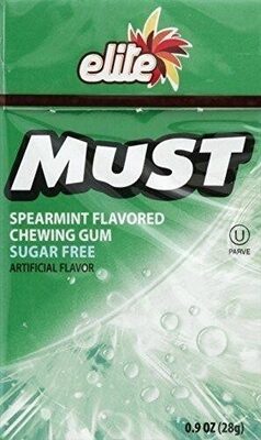 Spearmint Flavored Sugar Free Chewing Gum