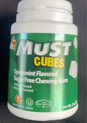 Spearmint Flavored Sugar Free  Chewing Gum, Spearmint