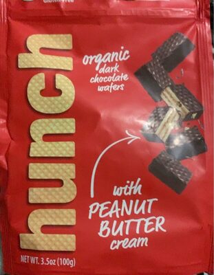 Organic Dark Chocolate Wafers With Peanut Butter Cream, Peanut Butter Cream