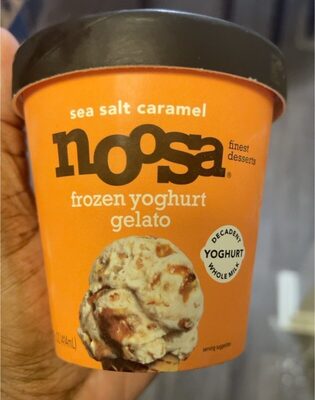 Sea Salt Caramel Frozen Yoghurt Gelato, Sea Salt Caramel
