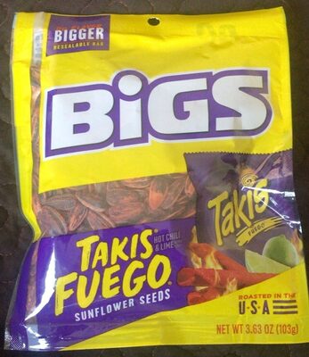 Takis Fuego Hot Chili & Lime Flavor Sunflower Seeds, Takis Fuego