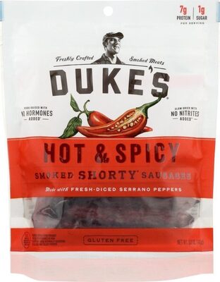 Hot & Spicy Smoked Shorty Sausages, Hot & Spicy