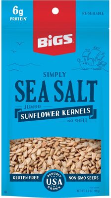 Sea Salt Jumbo Sunflower Kernels, Sea Salt