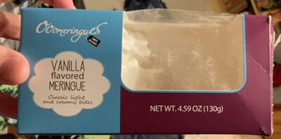 Vanilla Flavored Meringue Classic Light And Creamy Bites, Vanilla