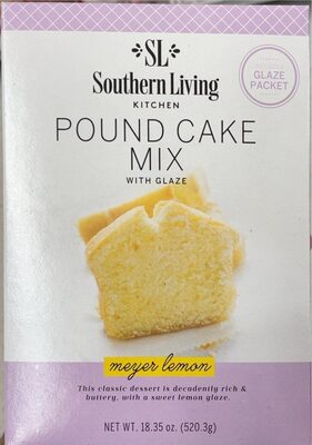 Meyer Lemon Pound Cake Mix With Glaze, Meyer Lemon