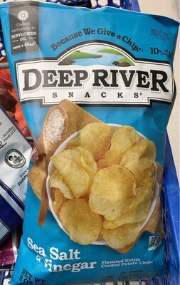 Sea Salt & Vinegar Flavored Kettle Cooked Potato Chips, Sea Salt; Vinegar