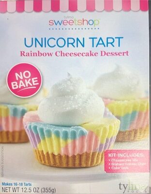 Unicorn Tart Rainbow Cheesecake Dessert, Unicorn Tart