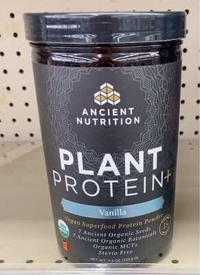 Plant Protein+ 15 G Vegan Superfood Protein Powder, Vanilla, Vanilla