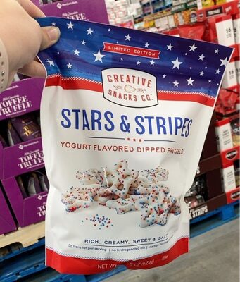 Stars & Stripes Yogurt Dipped Pretzels