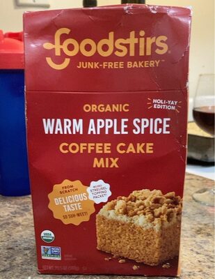 Warm Apple Spice Organic Coffee Cake Mix, Warm Apple Spice