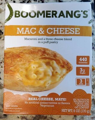Mac & Cheese Macaroni And A Three Cheese Blend In A Puff Pastry, Mac & Cheese