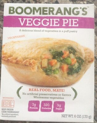 Veggie A Delicious Blend Of Vegetables In A Puff Pastry Pie, Veggie