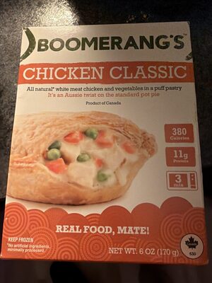 Chicken Classic White Meat Chicken And Veggies In A Puff Pastry, Chicken Classic