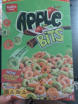Apple Bits Multigrain Rings Cereal, Apple And Cinnamon
