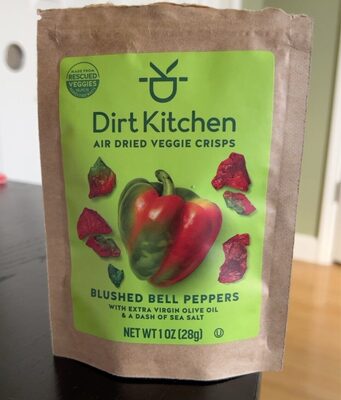 Blushed Bell Peppers With Extra Virgin Olive Oil & A Dash Of Sea Salt Air Dried Veggie Crisps, Blushed Bell Peppers