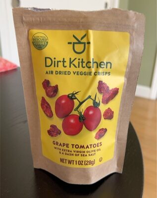 Grape Tomatoes With Extra Virgin Olive Oil & A Dash Of Sea Salt Air Dried Veggie Crisps, Grape Tomatoes