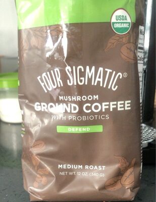 Medium Roast Defend Mushroom Ground Coffee With Probiotics, Defend