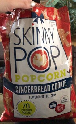 Gingerbread Cookie Flavored Kettle Corn Popcorn, Gingerbread Cookie