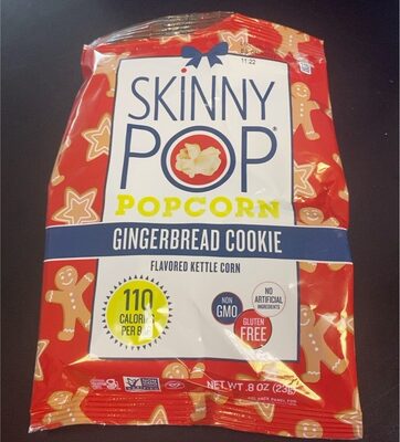 Gingerbread Cookie Flavored Kettle Corn Popcorn, Gingerbread Cookie