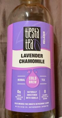 Lavender Chamomile Relaxer Caffeine Free Cold Brew Herbal Tea, Lavender Chamomile