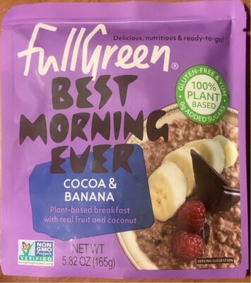 Cocoa & Banana Plant-Based Breakfast With Real Fruit And Coconut, Cocoa & Banana