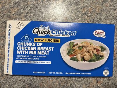 Gary's Quicksteak Chicken Breast With Rib Meat, 10.8 Oz