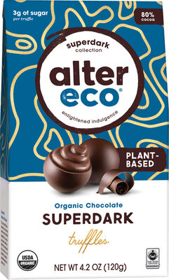 Superdark Organic Chocolate Truffles, Superdark