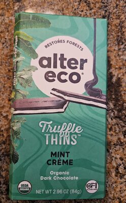 Mint Crme Organic Dark Chocolate, Mint Crme