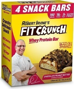 Chocolate Peanut Butter High Protein Baked Bars, Chocolate Peanut Butter