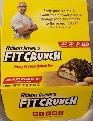 Chocolate Peanut Butter High Protein Baked Bars, Chocolate Peanut Butter