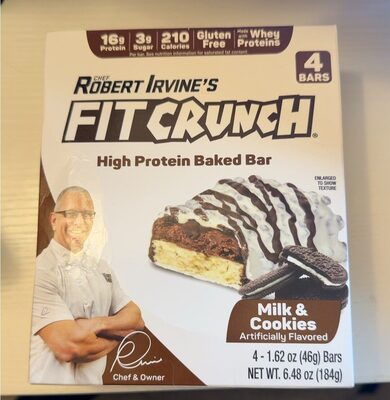 Milk & Cookies High Protein Baked Bars, Milk & Cookies