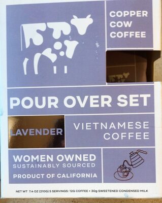 Lavender Pour Over Latte Premium Vietnamese Coffee, Lavender
