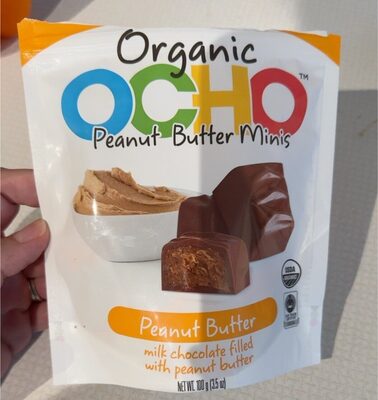 Peanut Butter Milk Chocolate Filled With Peanut Butter Organic Minis, Peanut Butter