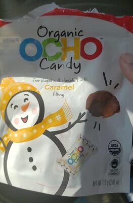 Caramel Organic Tree Shaped Milk Chocolate With Filling Candy, Caramel