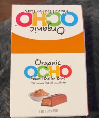 Peanut Butter Organic Milk Chocolate Filled With Peanut Butter Bars, Peanut Butter