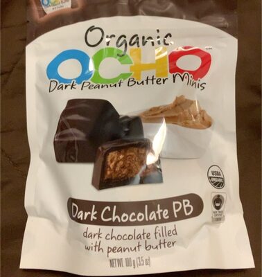 Dark Chocolate Pb Organic Dark Chocolate Filled With Peanut Butter Minis, Dark Chocolate Pb