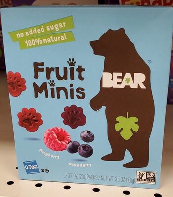 Raspberry, Blueberry Fruit Minis, Raspberry, Blueberry
