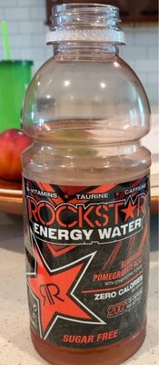 Rockstar, Energy Water, Blueberry, Pomegranate Acai, Blueberry, Pomegranate Acai