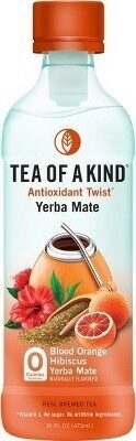 Blood Orange Hibiscus Yerba Mate Real Brewed Tea, Blood Orange Hibiscus Yerba Mate