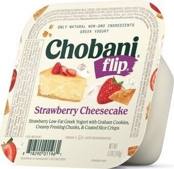 Strawberry Cheesecake Greek Yogurt, Strawberry; Cheesecake