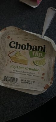 Key Lime Crumble Key Lime Low-Fat Greek Yogurt With Graham Crackers & White Chocolate, Key Lime Crumble