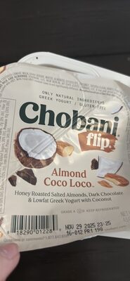 Almond Coco Loco Greek Yogurt, Almond; Coco Loco