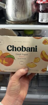 Peach On The Bottom Nonfat Greek Yogurt, Peach